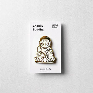 Cheeky Buddha Metal Pin