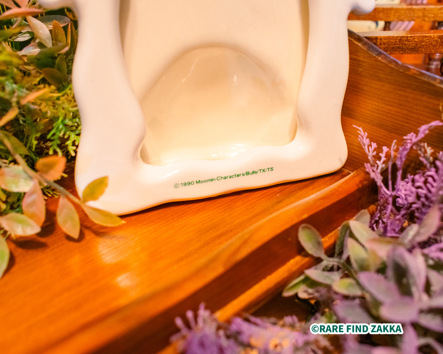 RARE FIND ZAKKA FUJICOLOR "Moomins" Vintage Ceramic Photo Frame Stand The Hattifatteners 嚕嚕米復古陶瓷相框座 溜溜