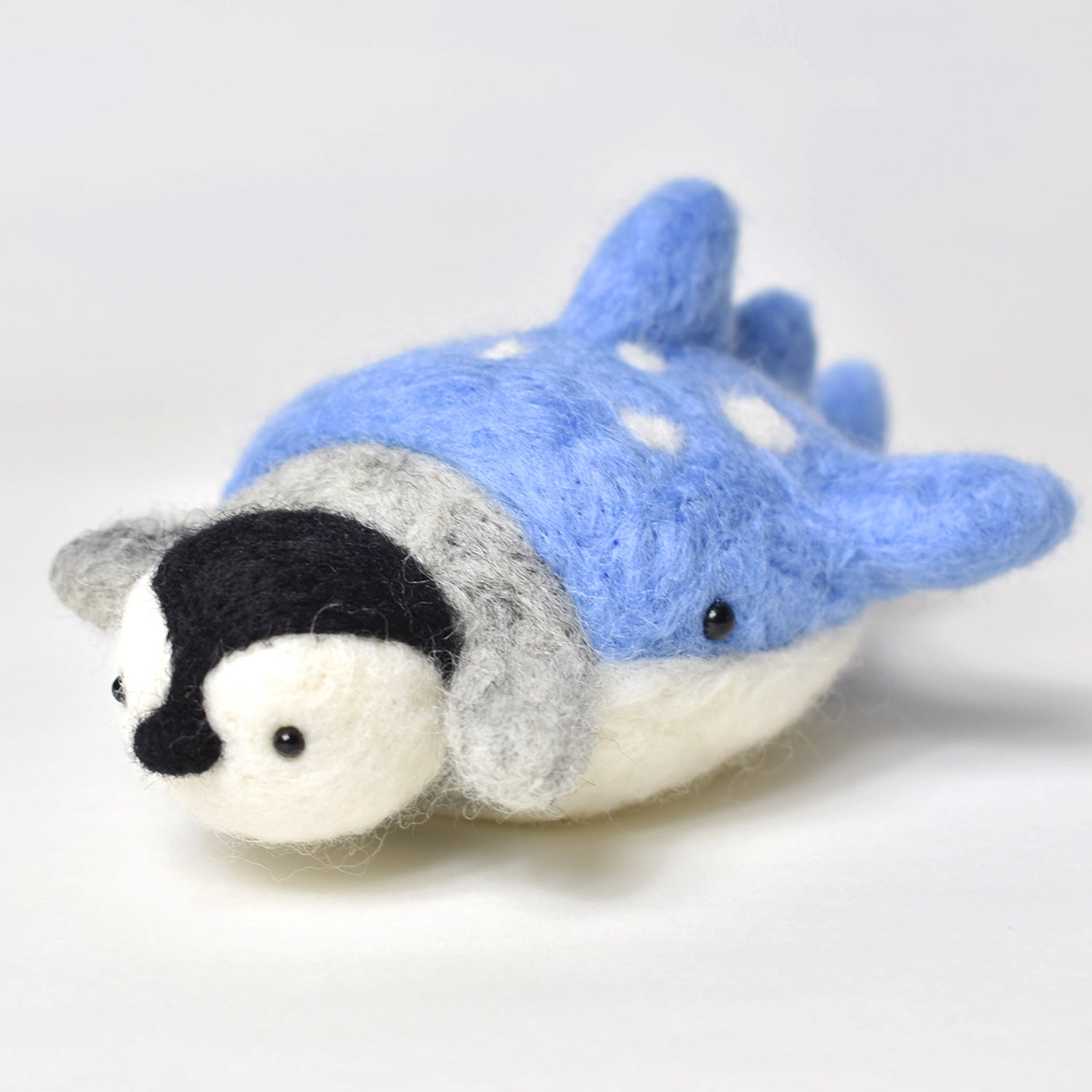 Oh no! Getting Eaten by a Whale Shark Penguin Needle Felted Figure