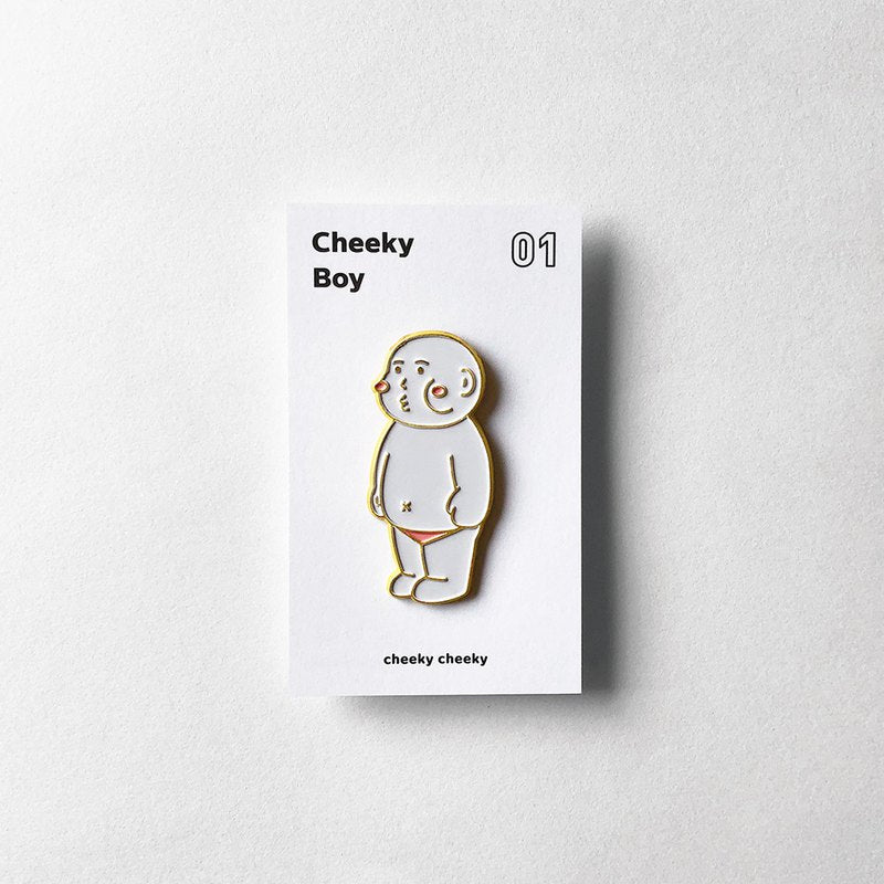 01 Cheeky Boy Metal Pin