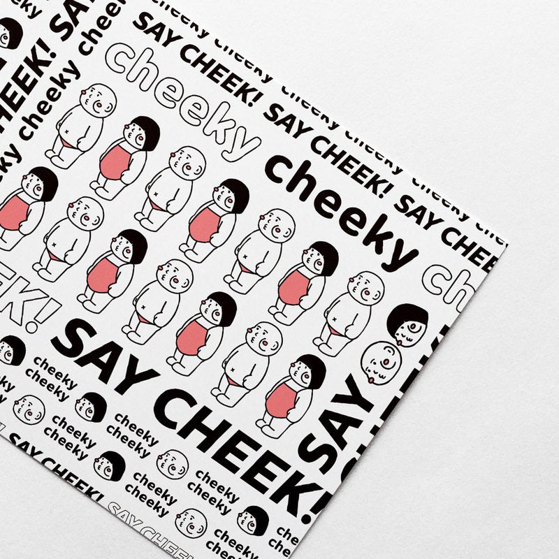 cheeky cheeky Pattern 01 Postcard