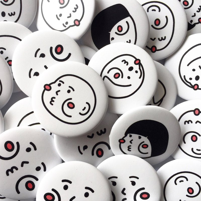 Cheeky Characters Round Badges