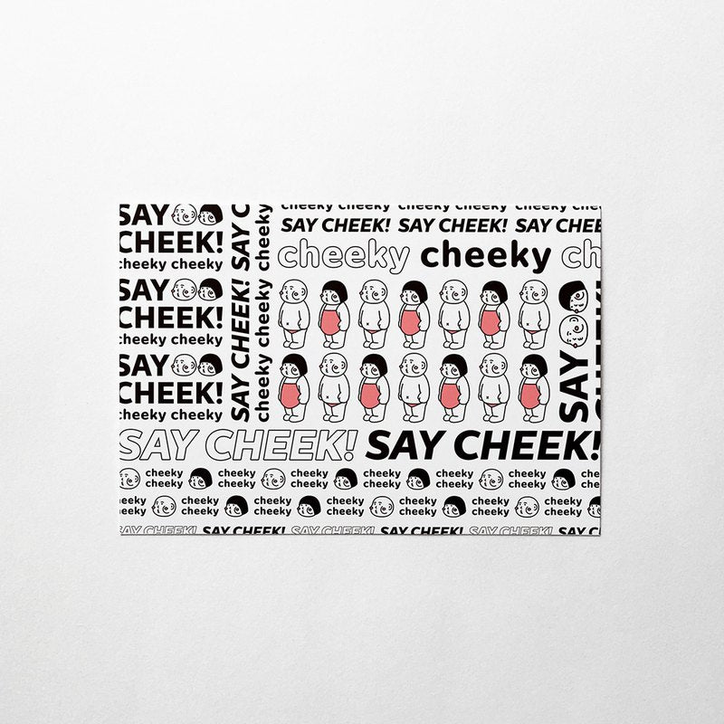 cheeky cheeky Pattern 01 Postcard
