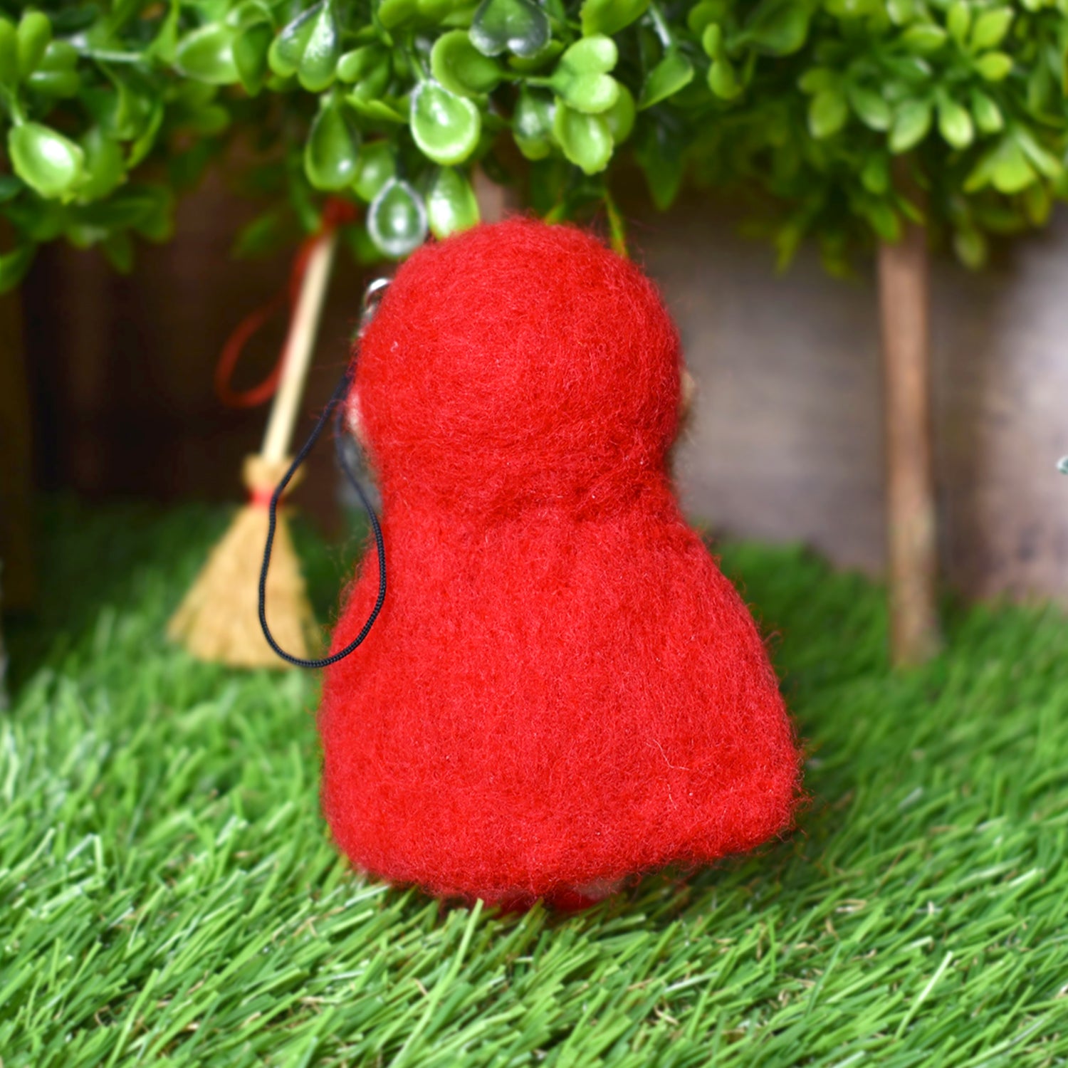 Girl with a Red Hat Needle Felted Figure