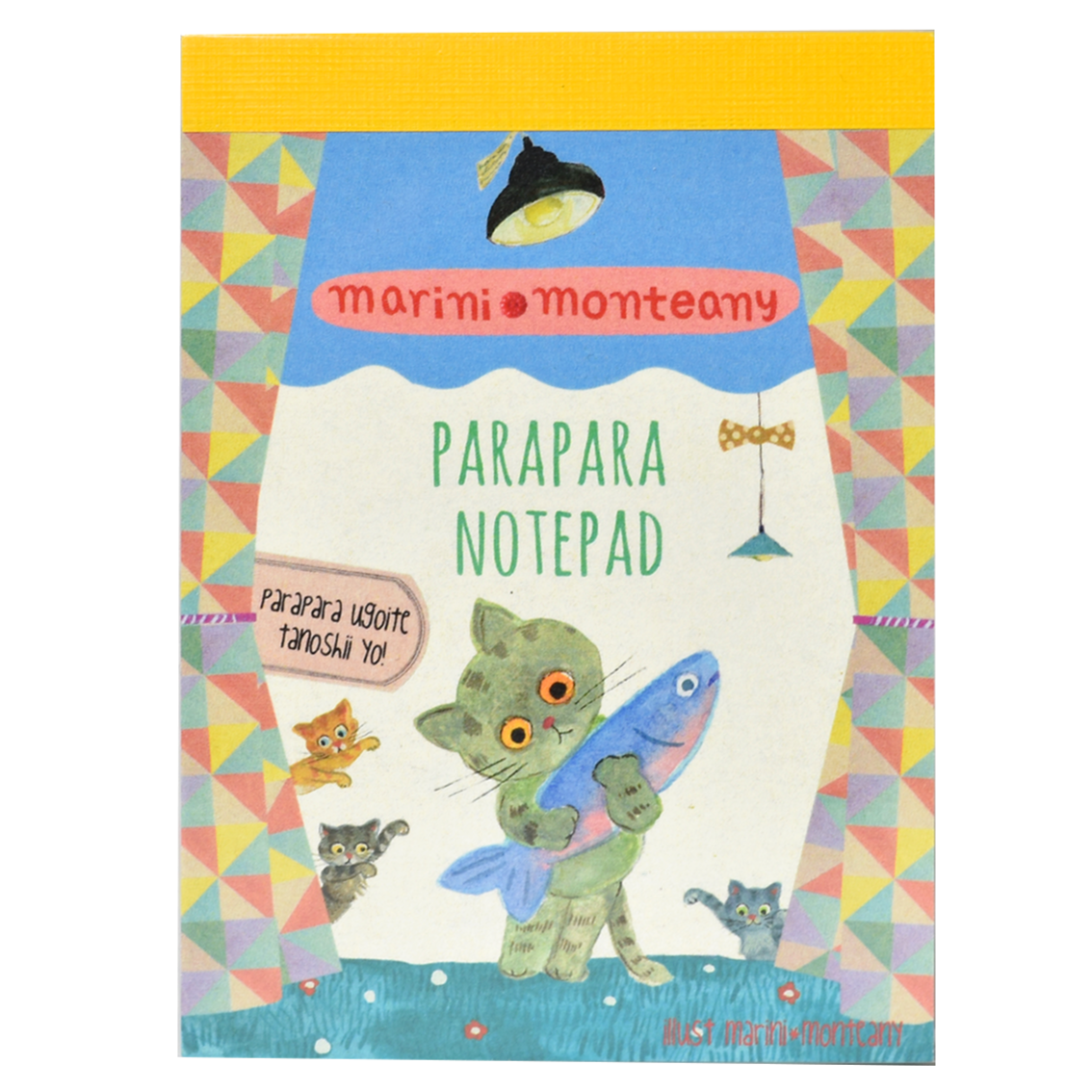 HOW HOUSE Parapara Flipbook Notepad "marini monteany - Fish and Cat"