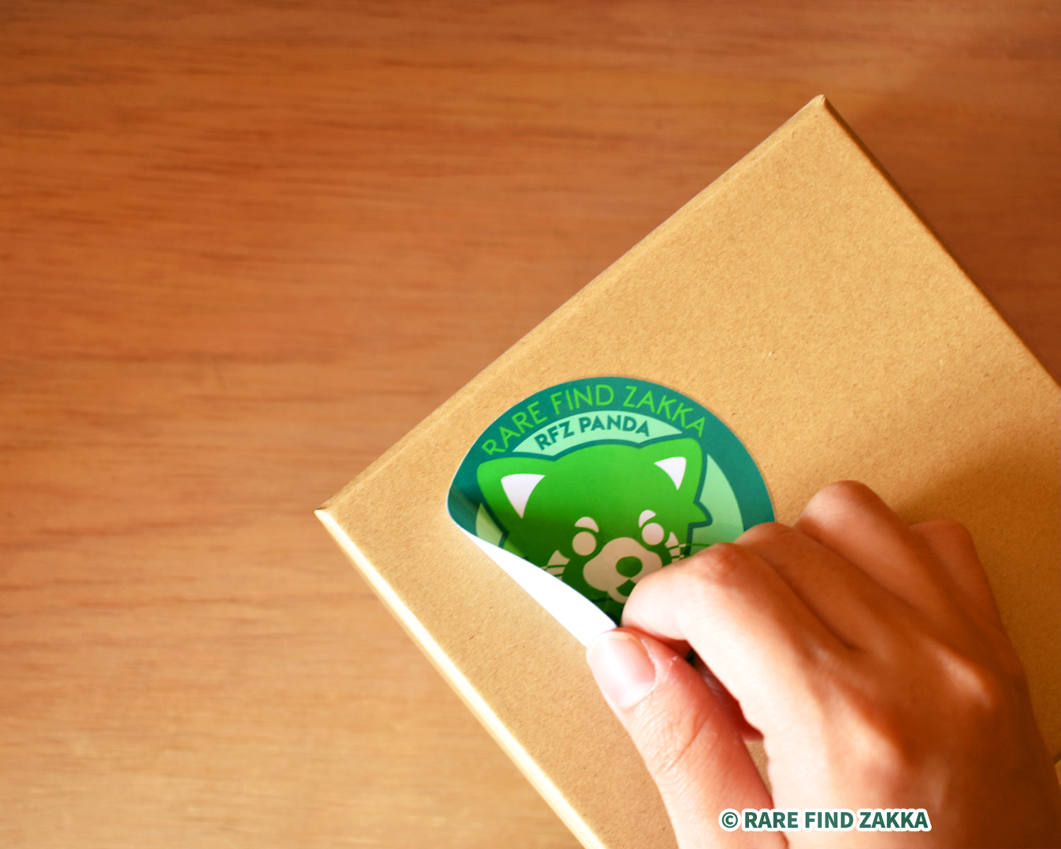 reusable circle red panda sticker