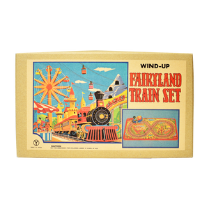 Sanko Seisakusho Retro Wind-Up Fairyland Train Set Tin Toy